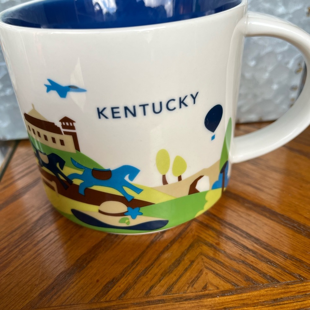Starbucks Kentucky Mug - Blue and White
